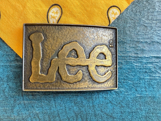 Vintage Lee Belt Buckle – Brass