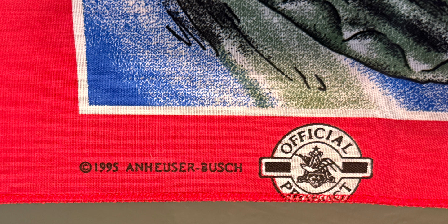 Vintage Budweiser Frog Bandana – 1995