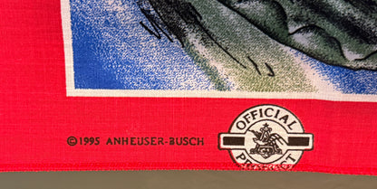 Vintage Budweiser Frog Bandana – 1995
