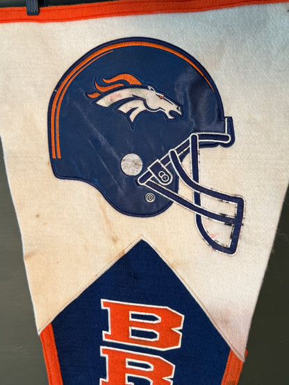 Vintage Denver Broncos Felt Pennant