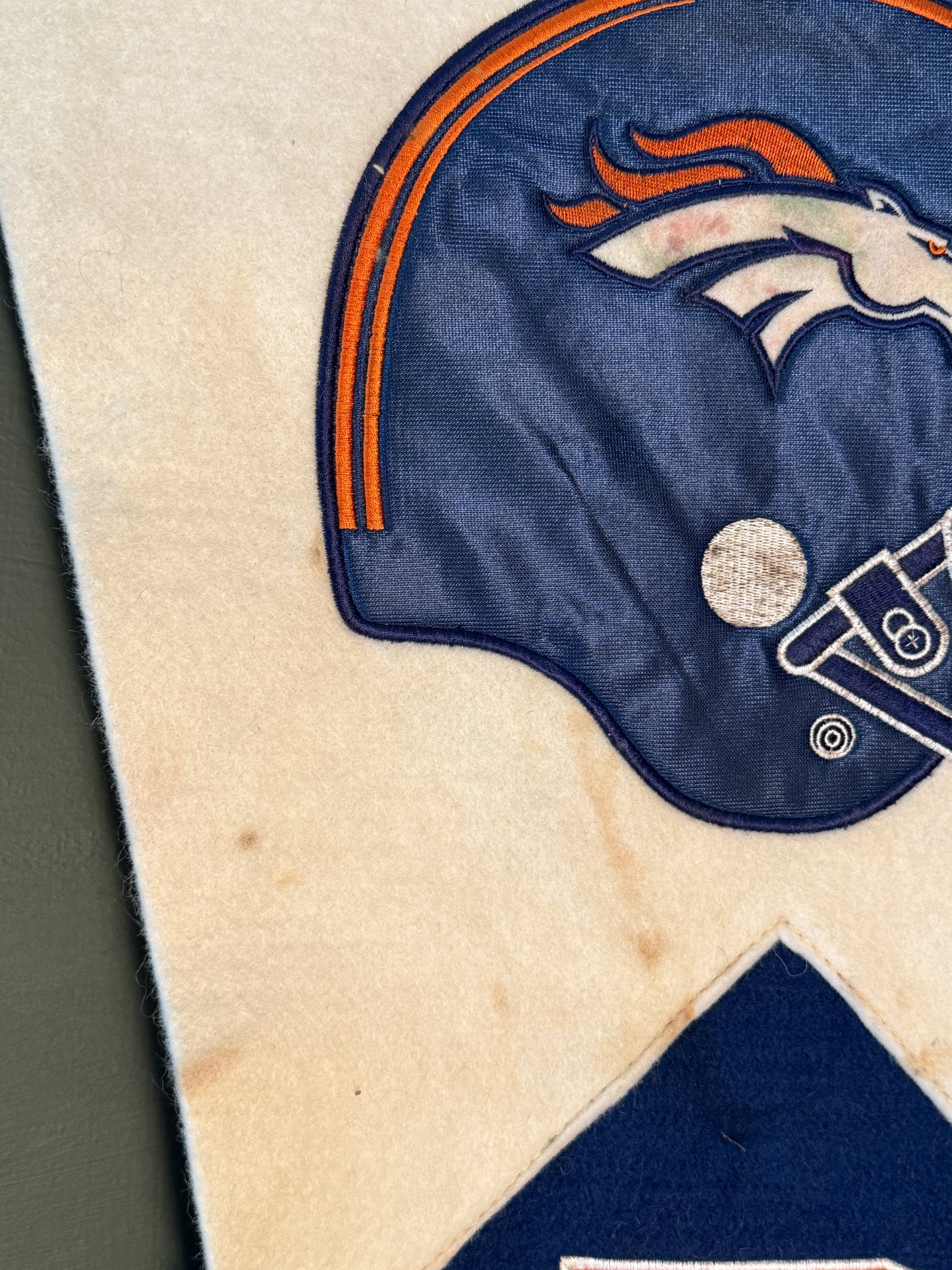 Vintage Denver Broncos Felt Pennant