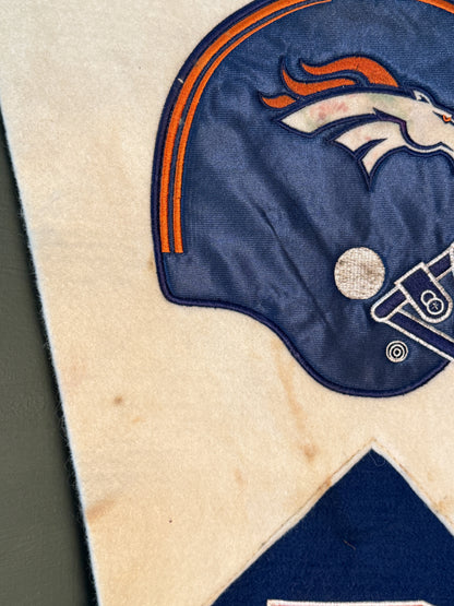 Vintage Denver Broncos Felt Pennant