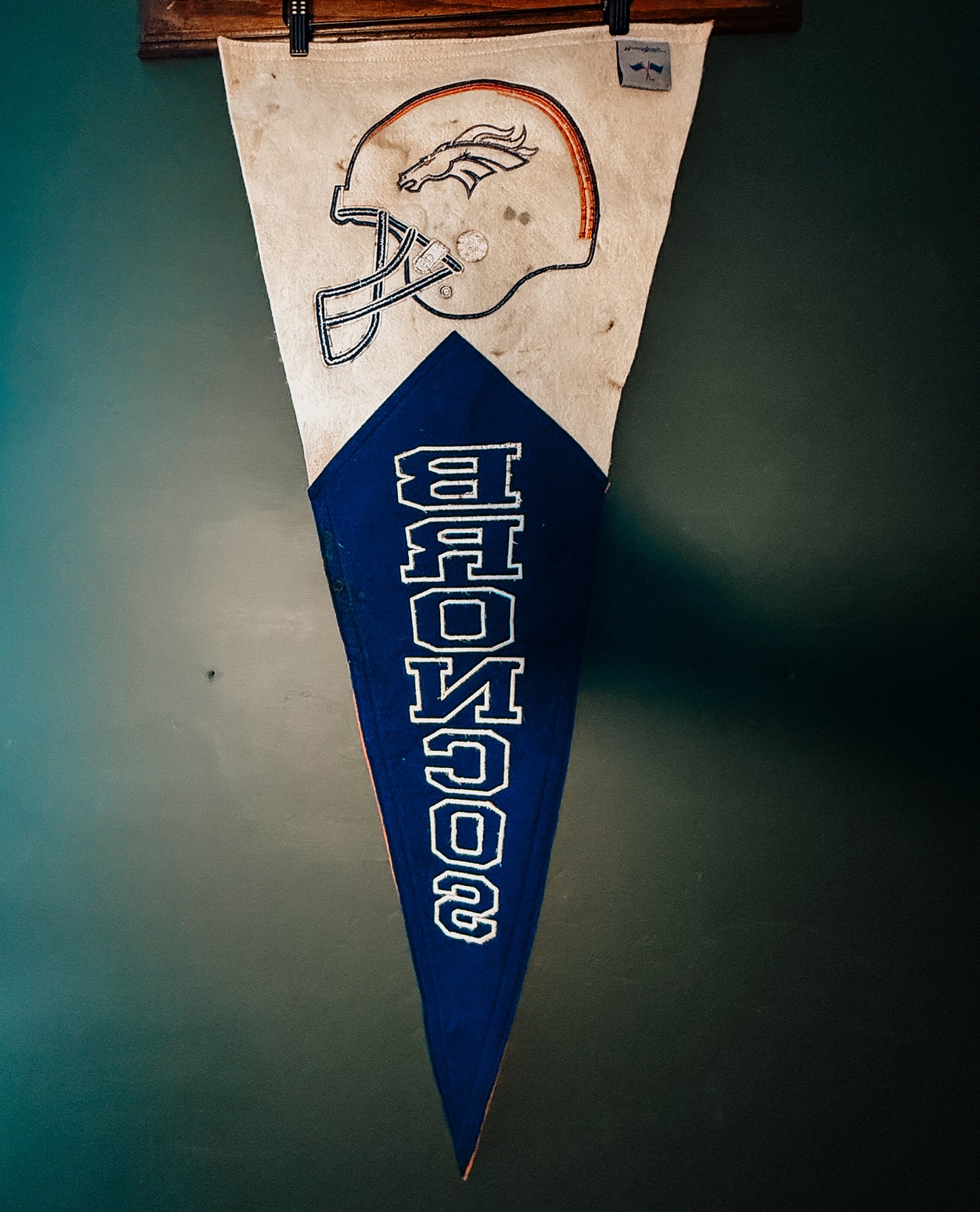 Vintage Denver Broncos Felt Pennant