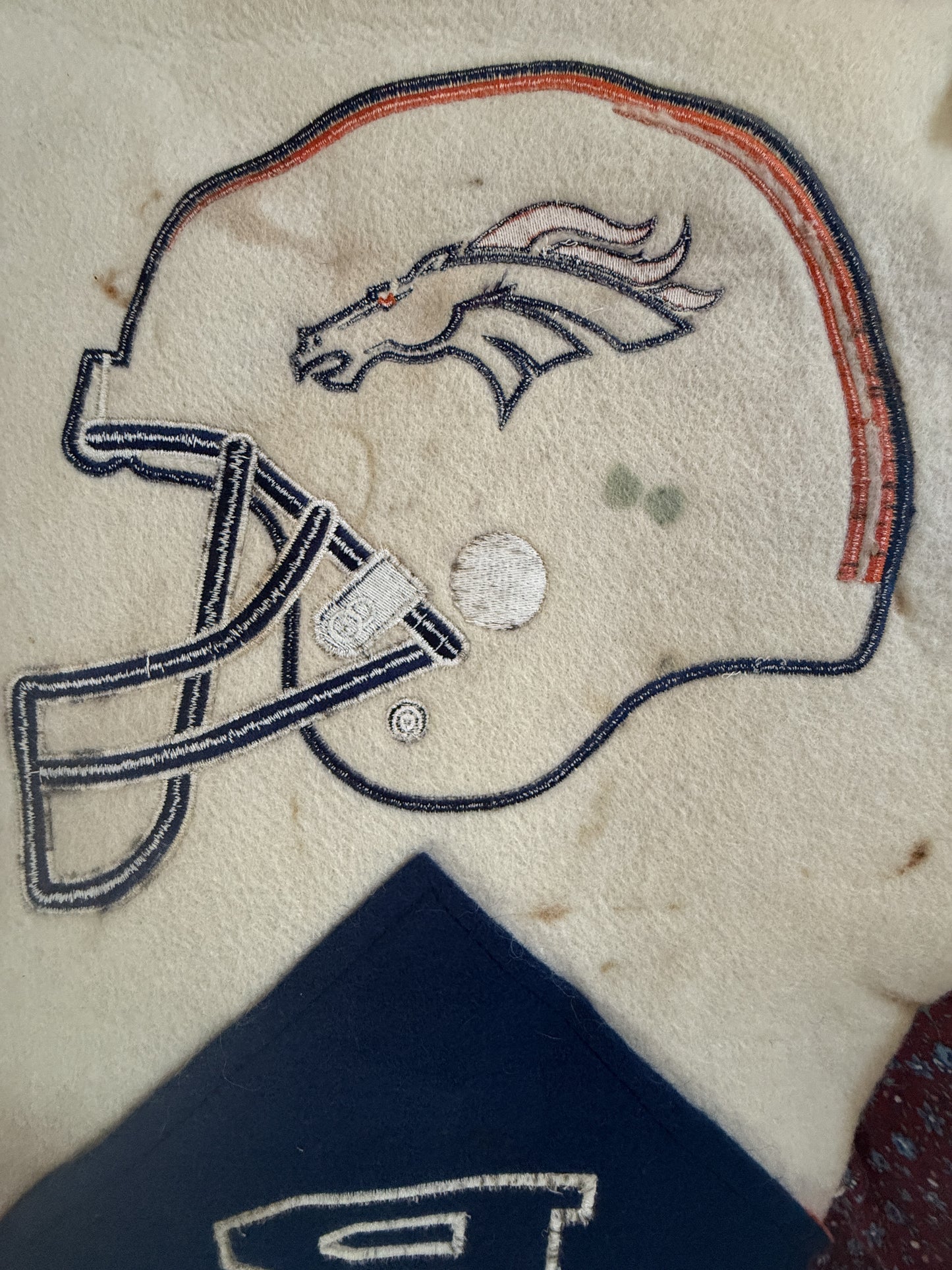 Vintage Denver Broncos Felt Pennant