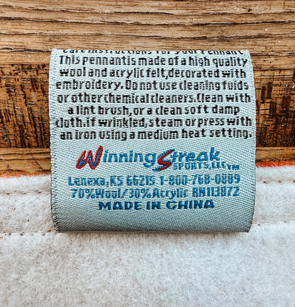 Vintage Denver Broncos Felt Pennant