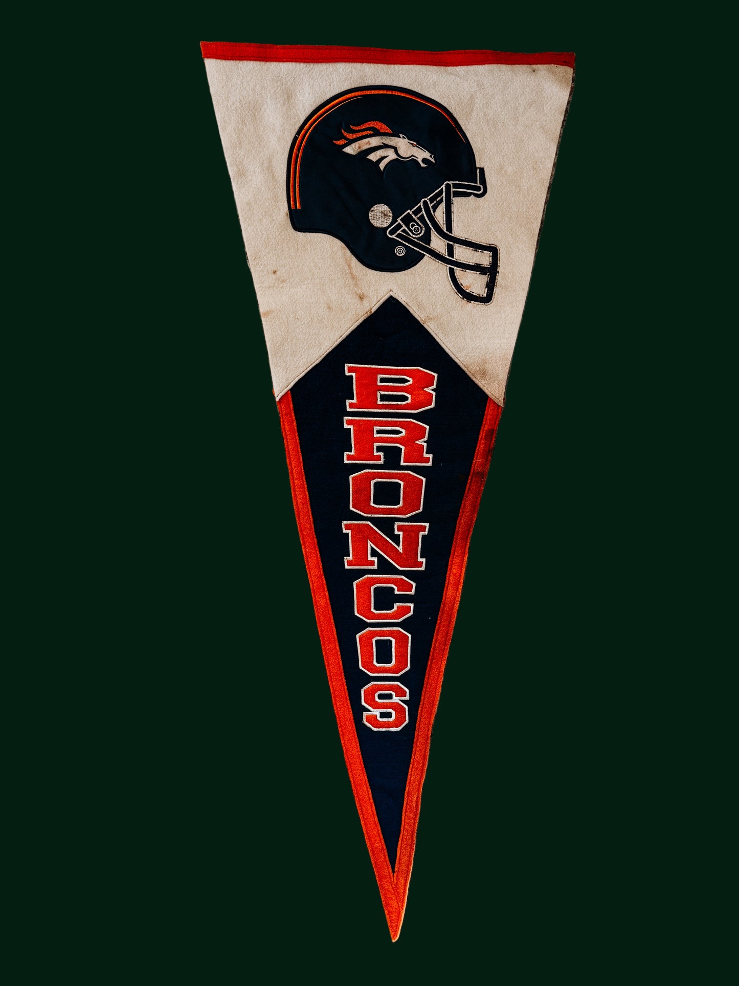 Vintage Denver Broncos Felt Pennant