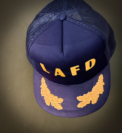 Vintage LAFD Snapback Trucker Hat