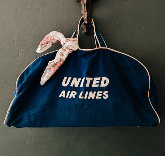 Vintage United Airlines Bag