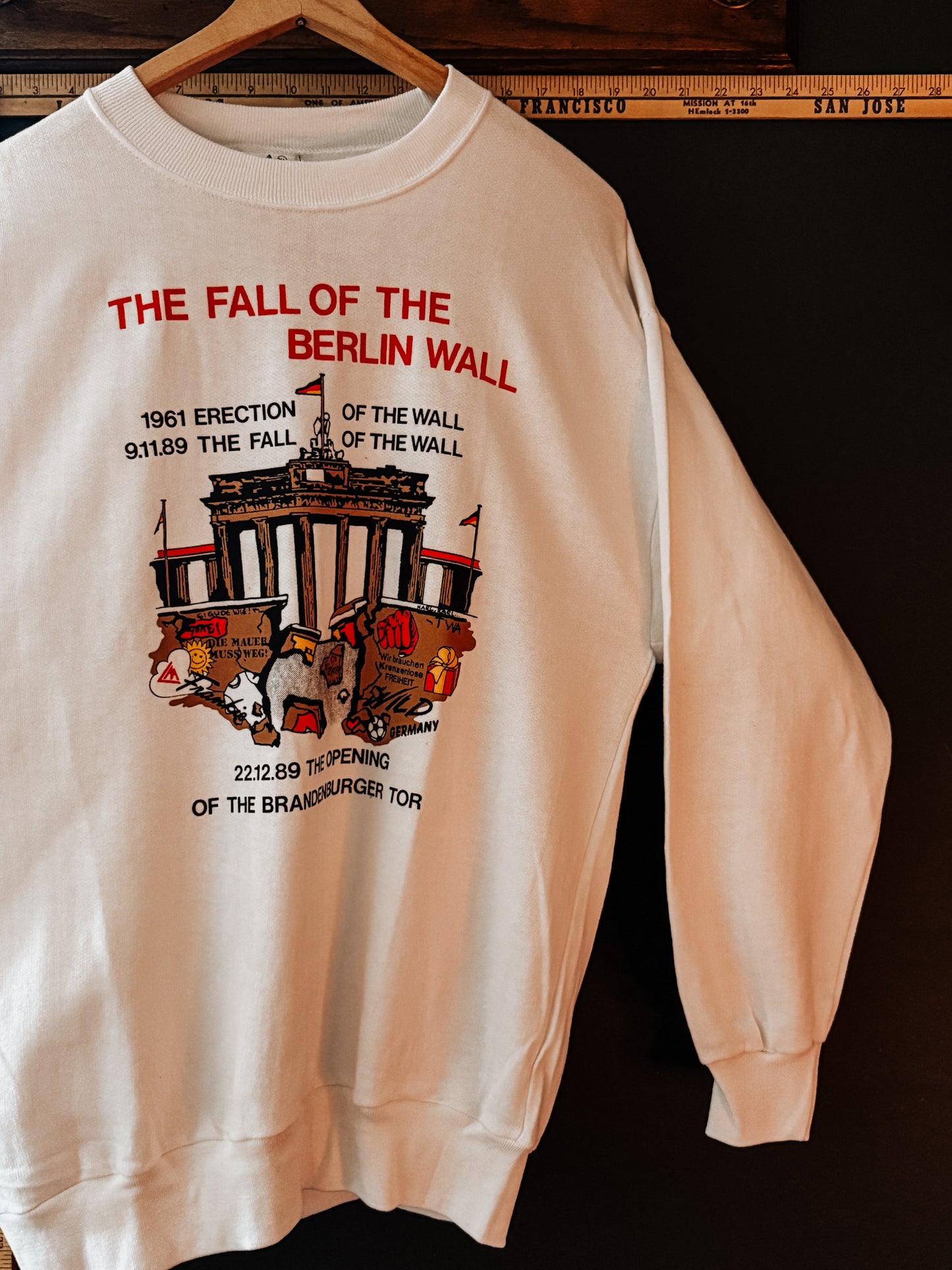 Vintage Berlin Wall Graphic Sweatshirt