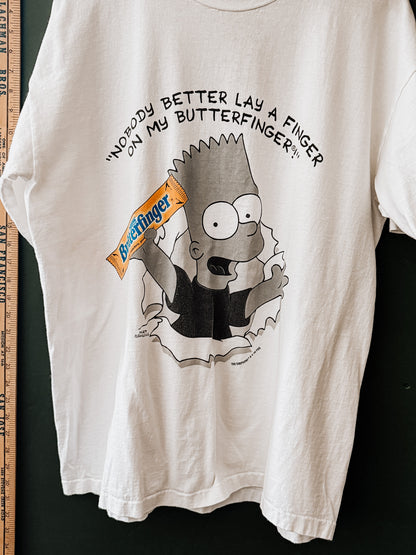 Vintage 90s Bart Simpson “Butterfinger” Tee