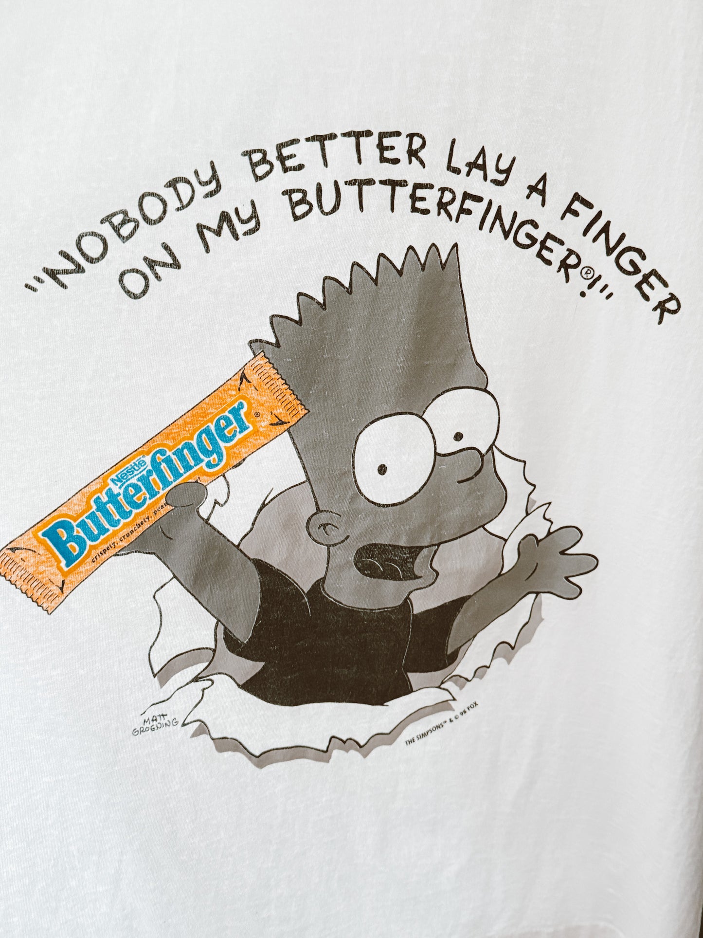 Vintage 90s Bart Simpson “Butterfinger” Tee