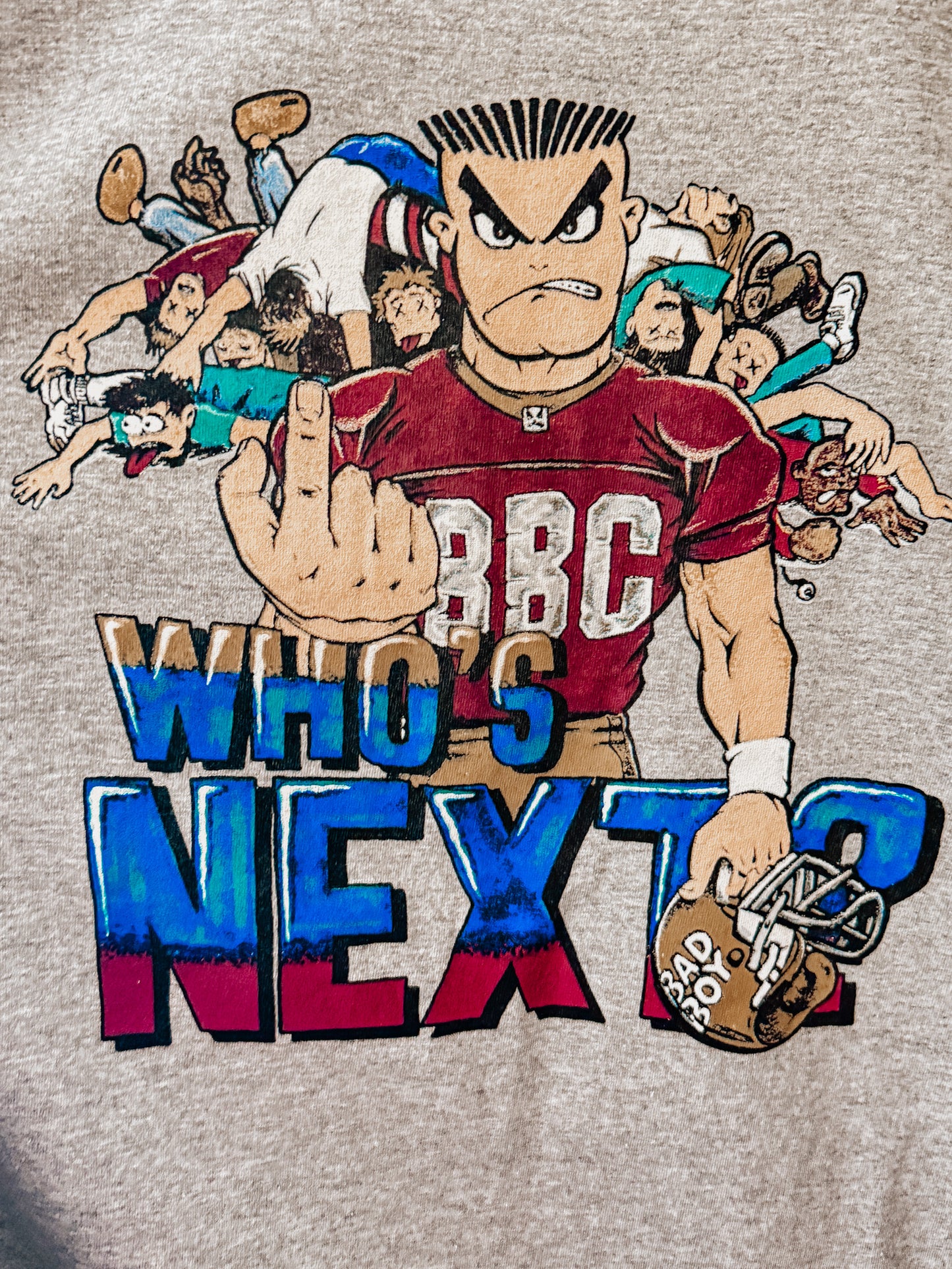 Vintage BAD BOY “Who’s Next?” Football Tee