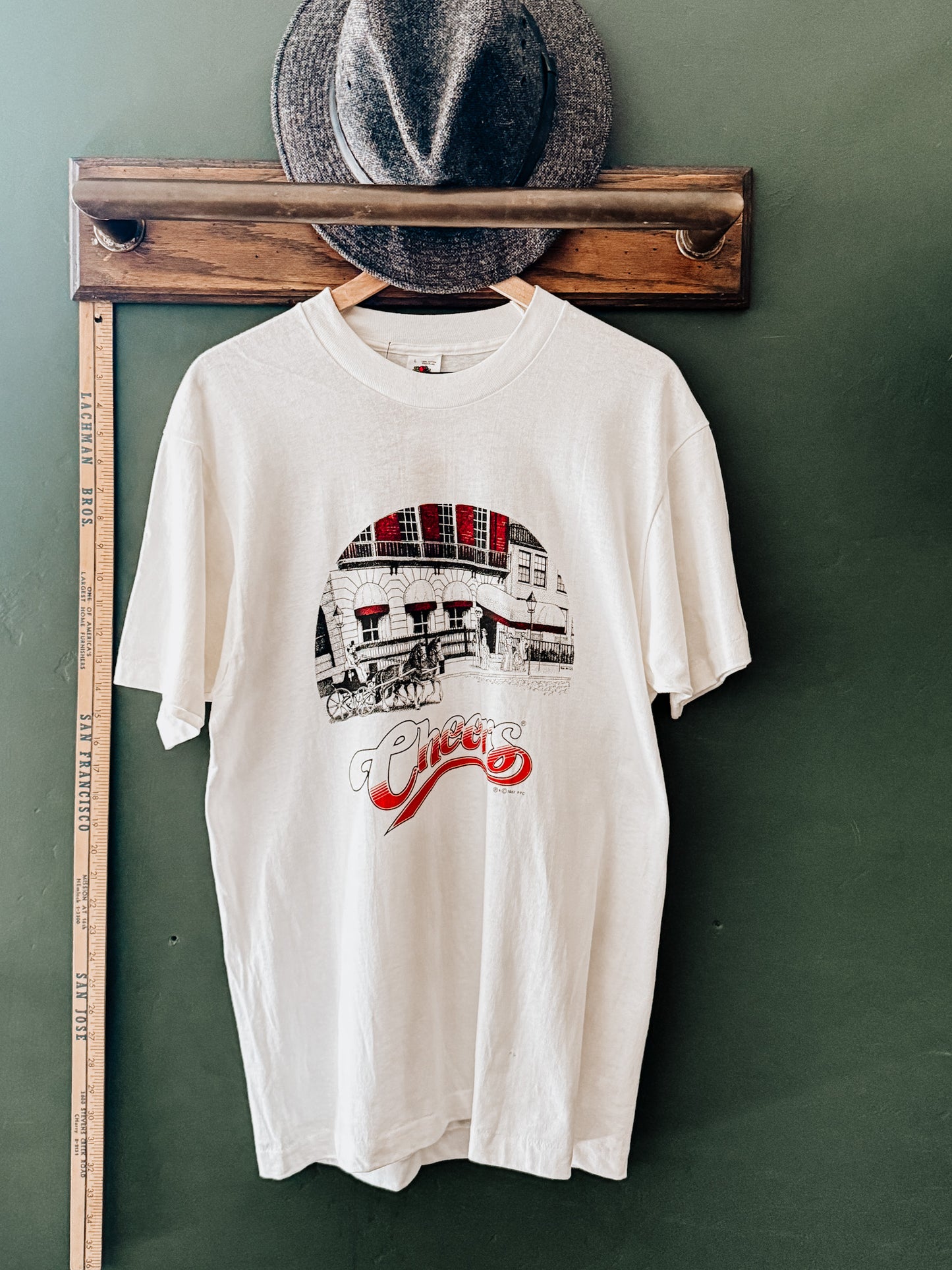 Vintage CHEERS Bar Graphic T-Shirt