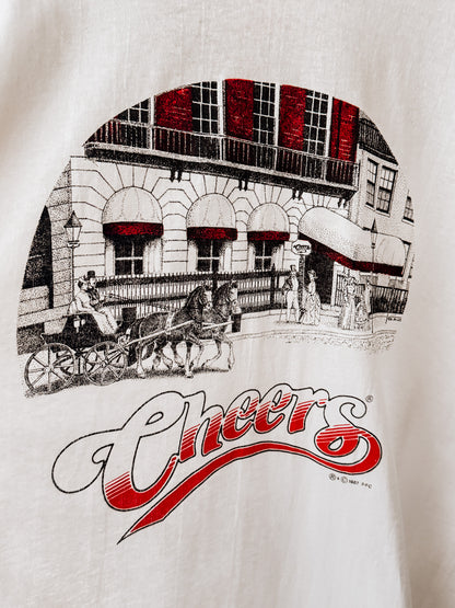 Vintage CHEERS Bar Graphic T-Shirt