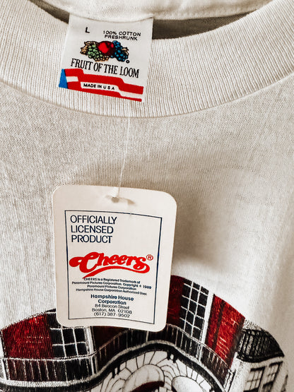 Vintage CHEERS Bar Graphic T-Shirt