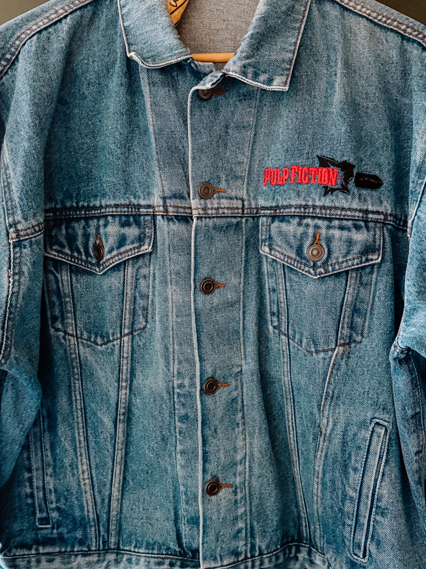 Vintage 90s Pulp Fiction Denim Jacket