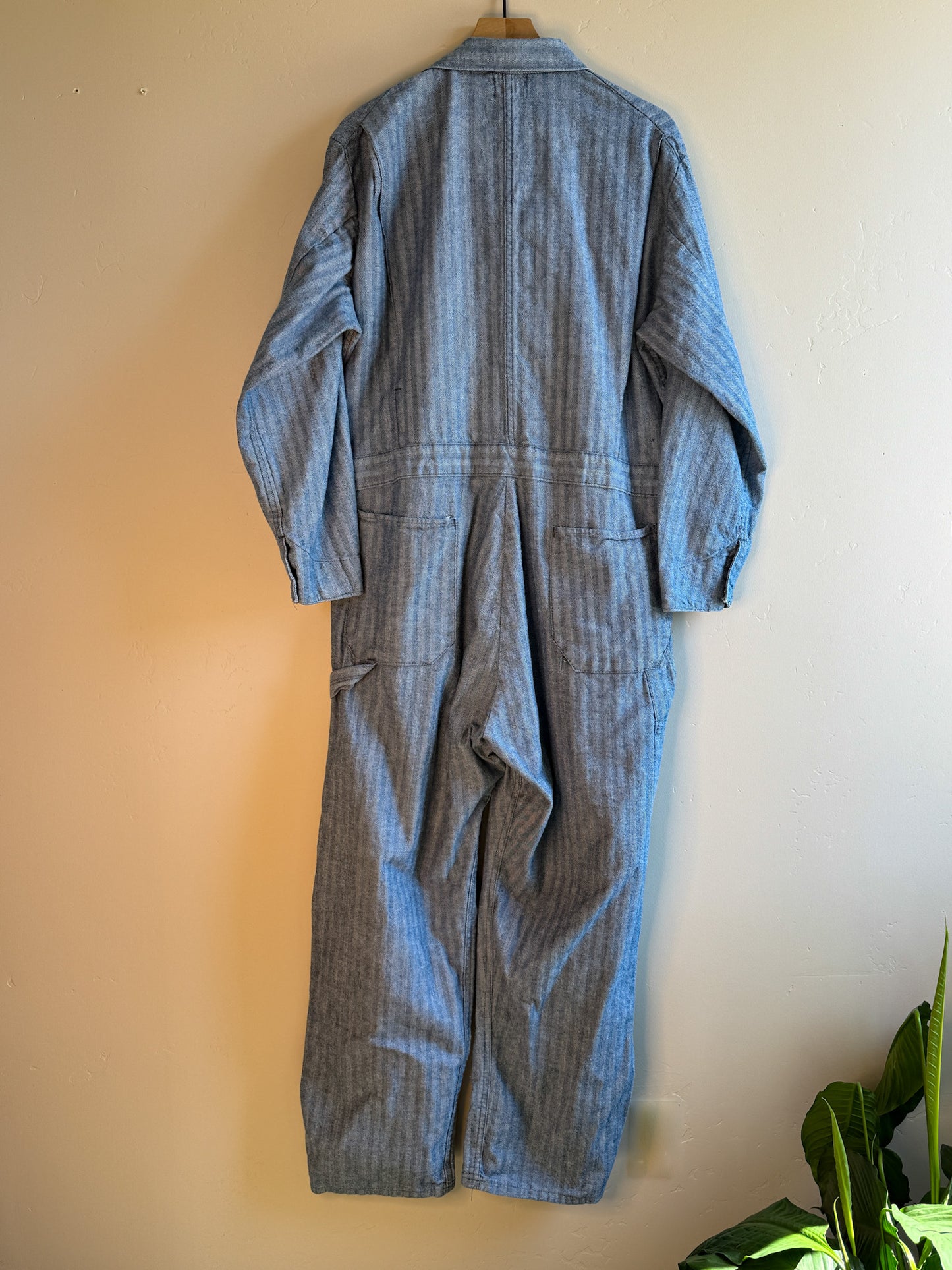 Vintage Dickies Herringbone Workwear Jumpsuit/Coveralls