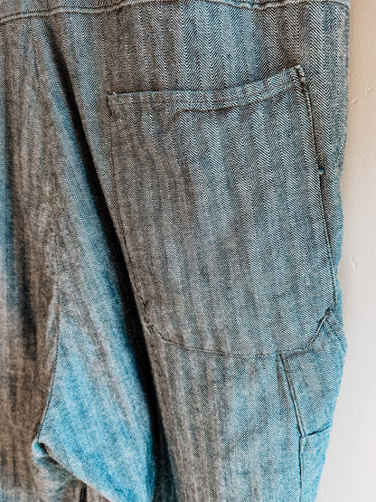 Vintage Dickies Herringbone Workwear Jumpsuit/Coveralls