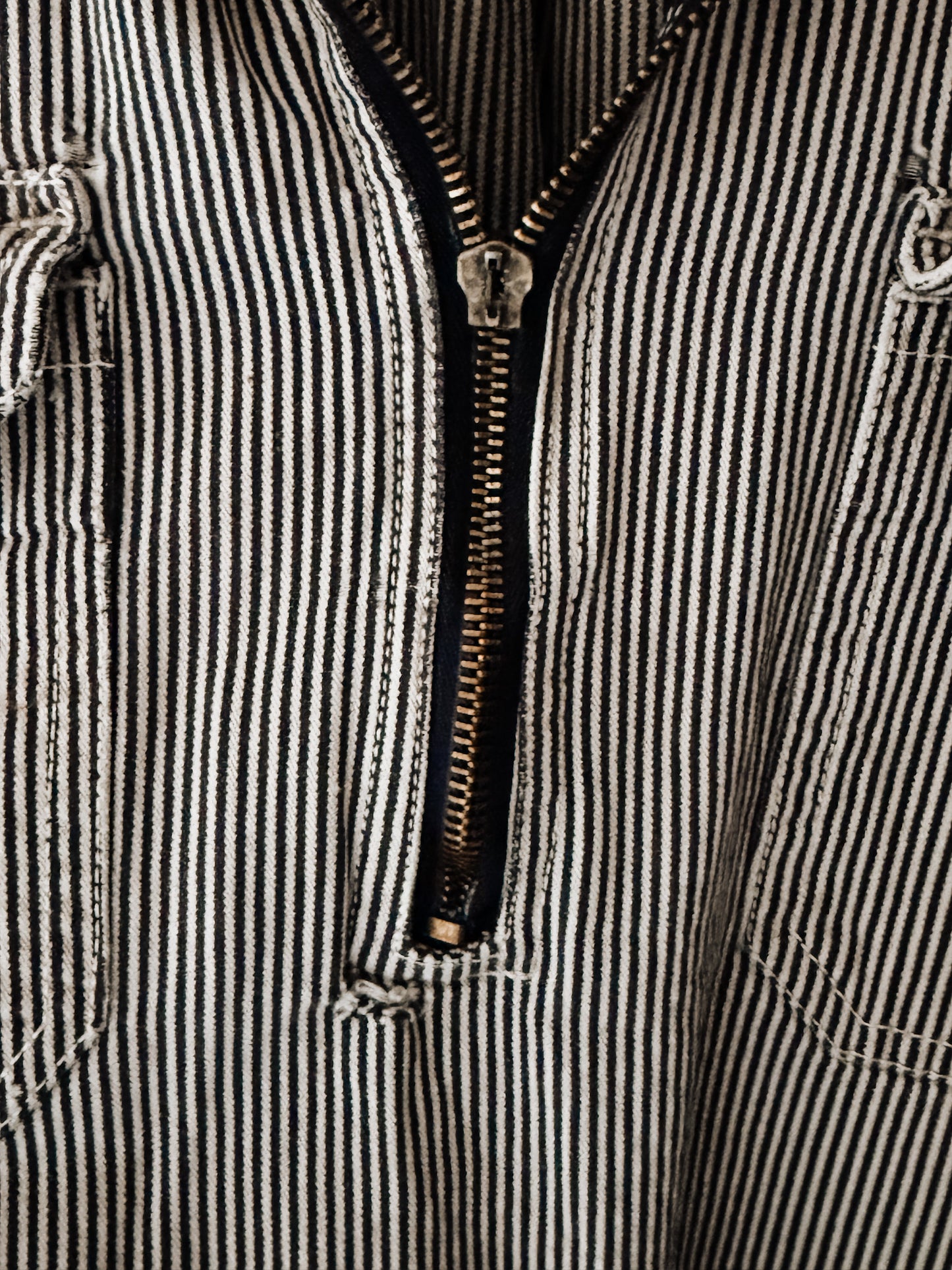 KEY Brand Hickory Stripe Sleeveless Work Shirt