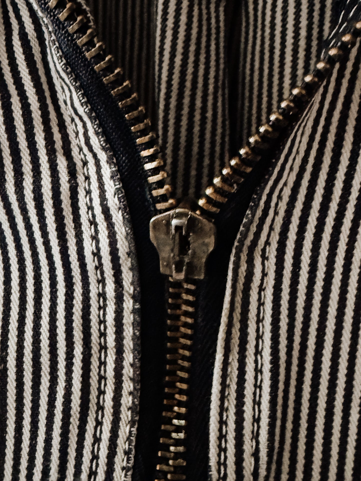 KEY Brand Hickory Stripe Sleeveless Work Shirt