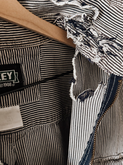 KEY Brand Hickory Stripe Sleeveless Work Shirt