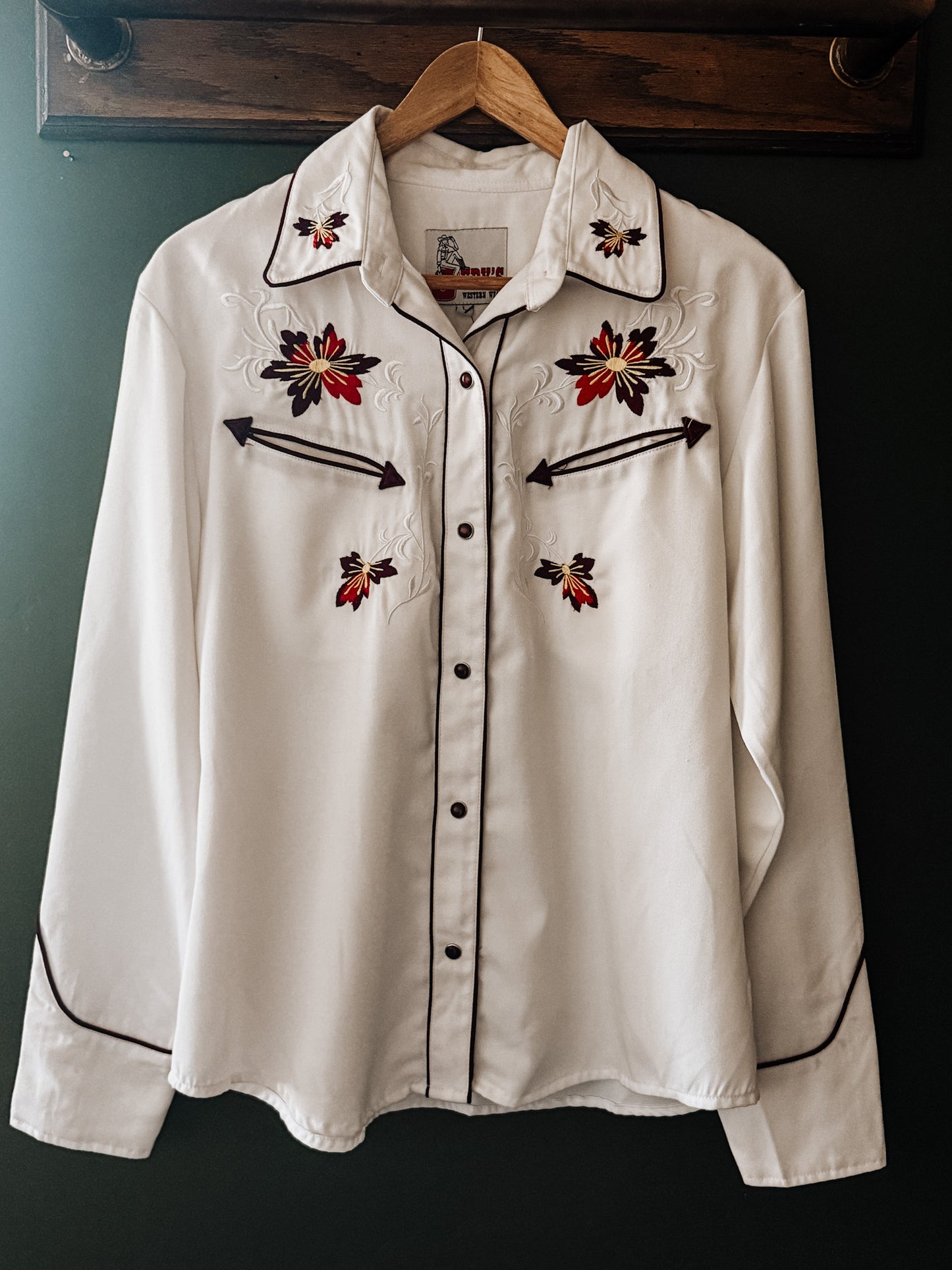Vintage Western Embroidered Shirt