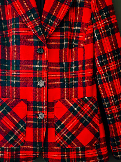 Vintage Pendleton Red Tartan Blazer