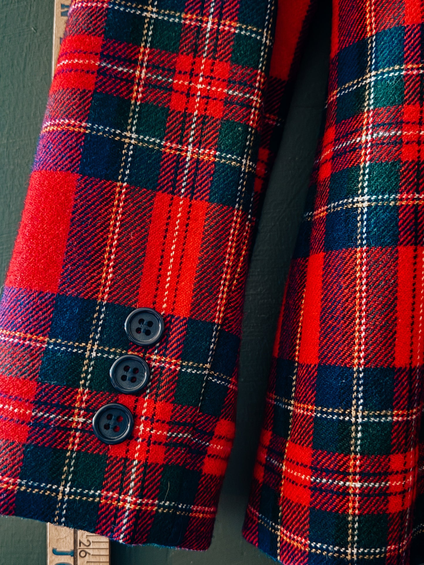 Vintage Pendleton Red Tartan Blazer