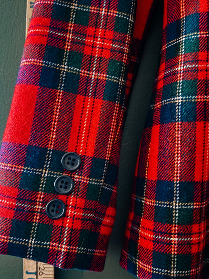 Vintage Pendleton Red Tartan Blazer