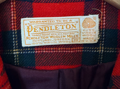 Vintage Pendleton Red Tartan Blazer