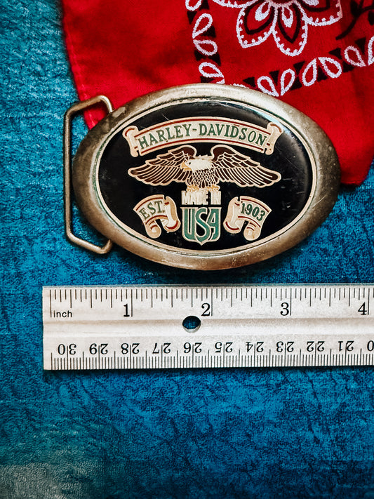 1983 Harley-Davidson Brass Belt Buckle