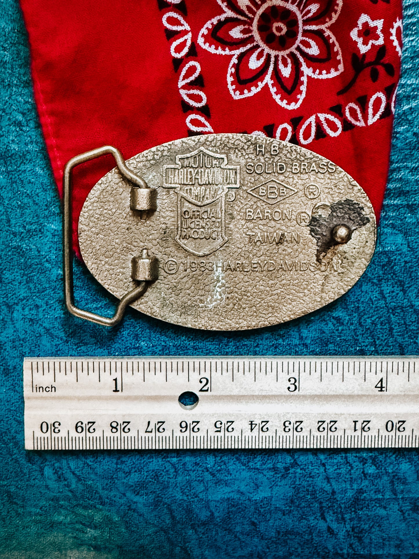 1983 Harley-Davidson Brass Belt Buckle