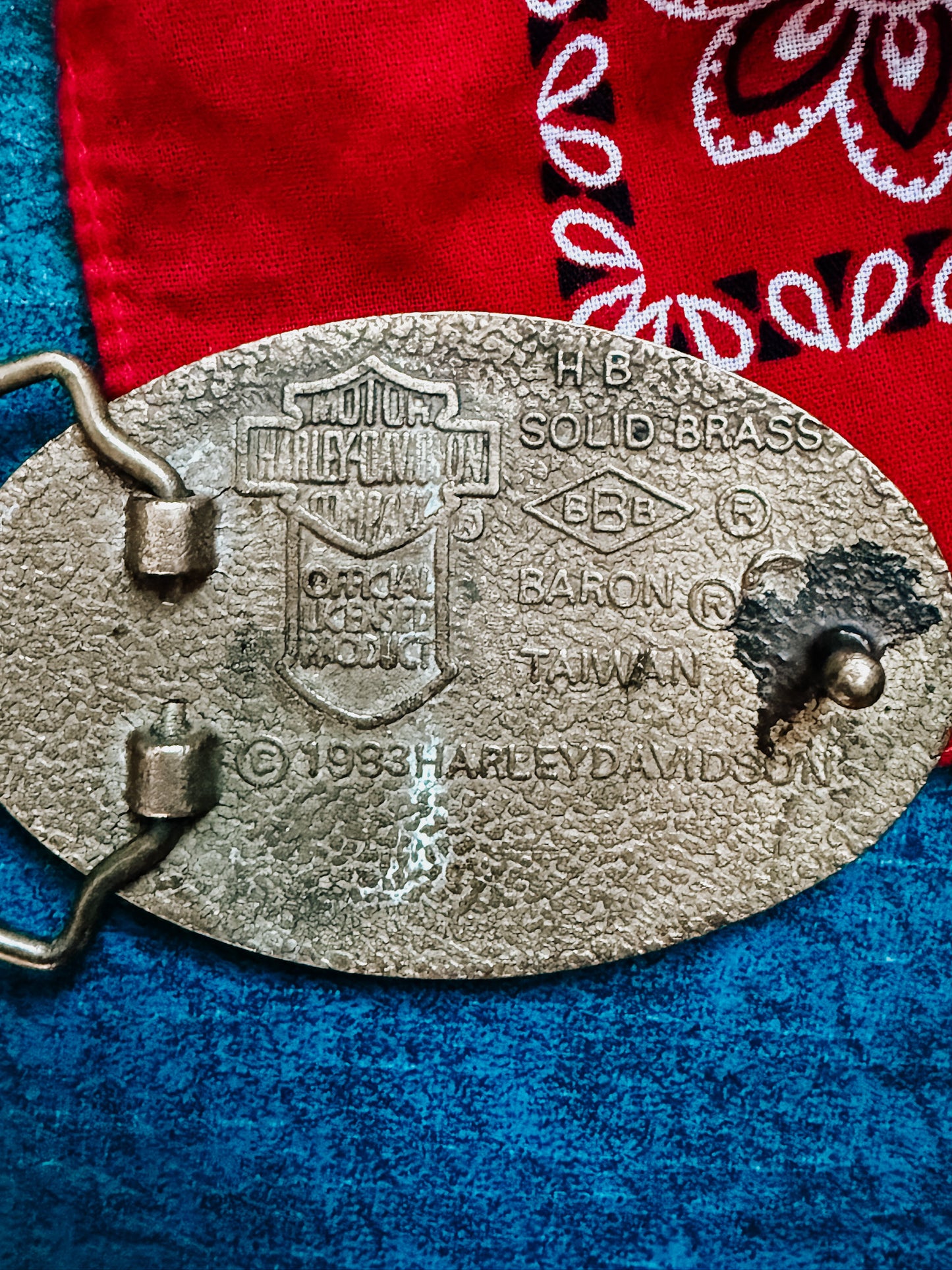 1983 Harley-Davidson Brass Belt Buckle