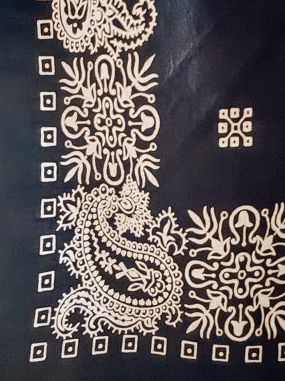 Vintage Navy Bandana - 001