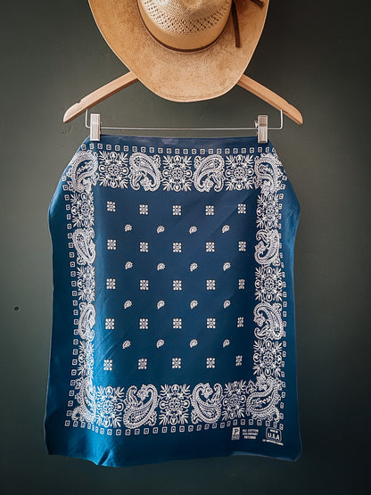 Vintage Navy Bandana - 001
