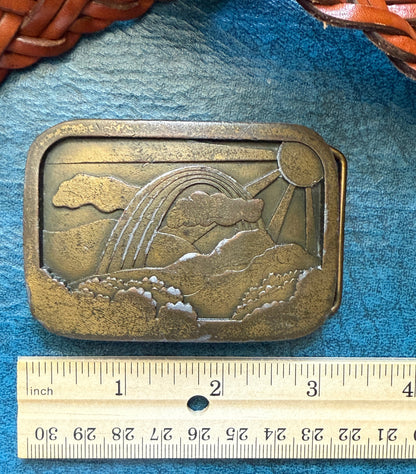 Rainbow Belt Buckle - 1977 Indiana Metal Craft