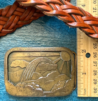 Rainbow Belt Buckle - 1977 Indiana Metal Craft