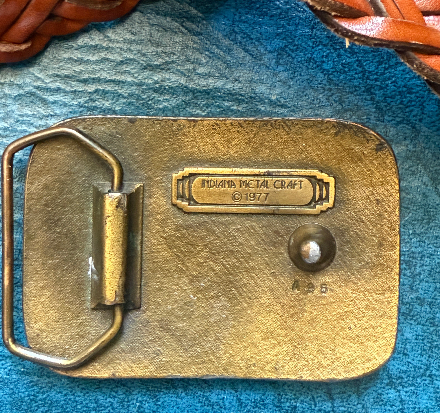 Rainbow Belt Buckle - 1977 Indiana Metal Craft