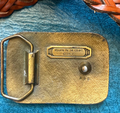 Rainbow Belt Buckle - 1977 Indiana Metal Craft