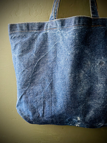 Vintage Denim Tote – “United We Stand”