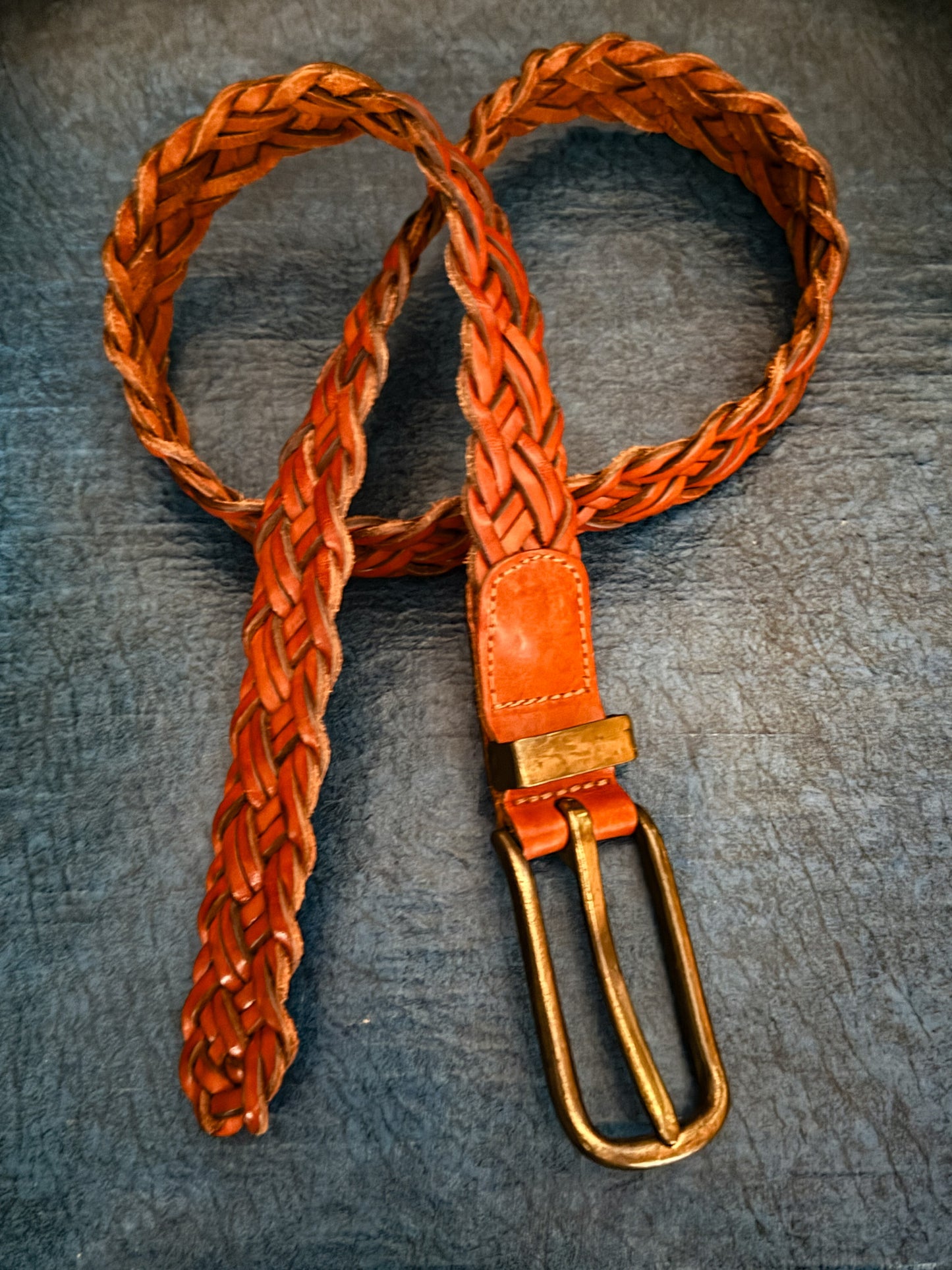 Vintage Woven Leather Belt