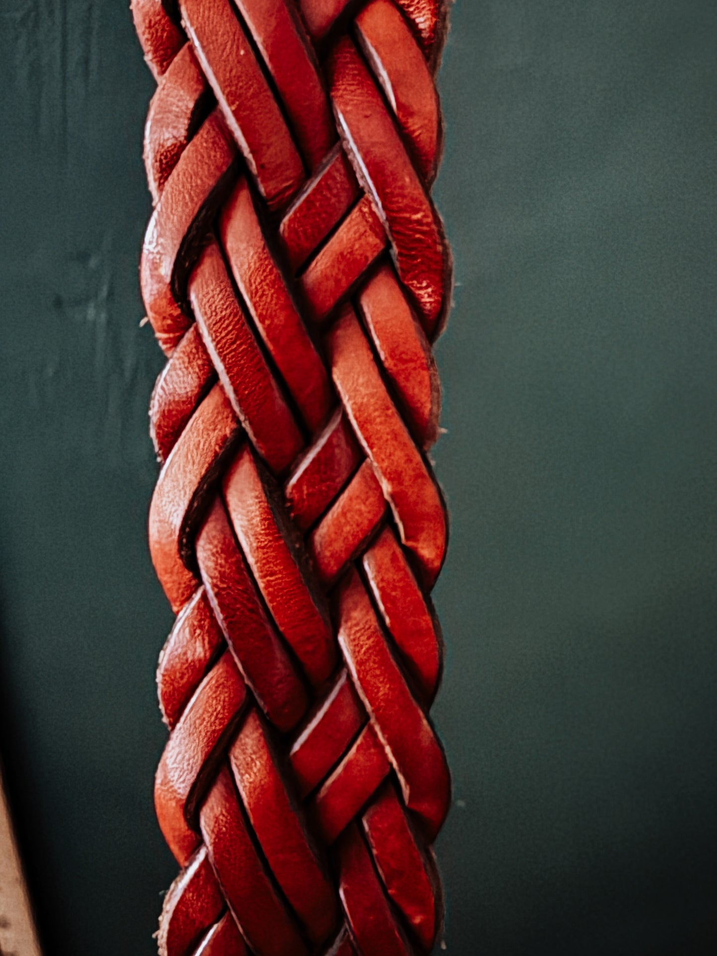 Vintage Woven Leather Belt