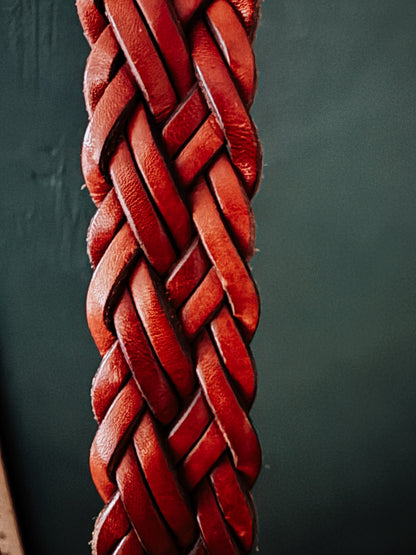 Vintage Woven Leather Belt
