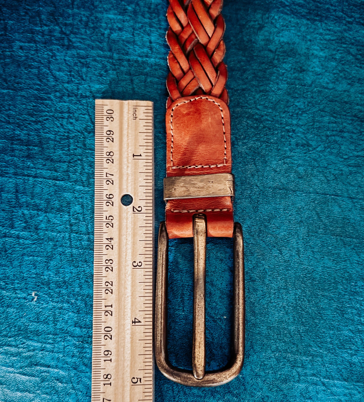 Vintage Woven Leather Belt