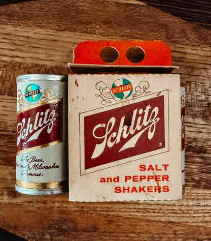 Vintage Schlitz Beer Salt & Pepper Shakers
