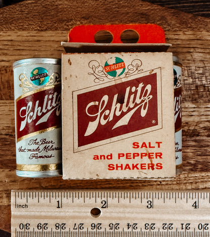 Vintage Schlitz Beer Salt & Pepper Shakers