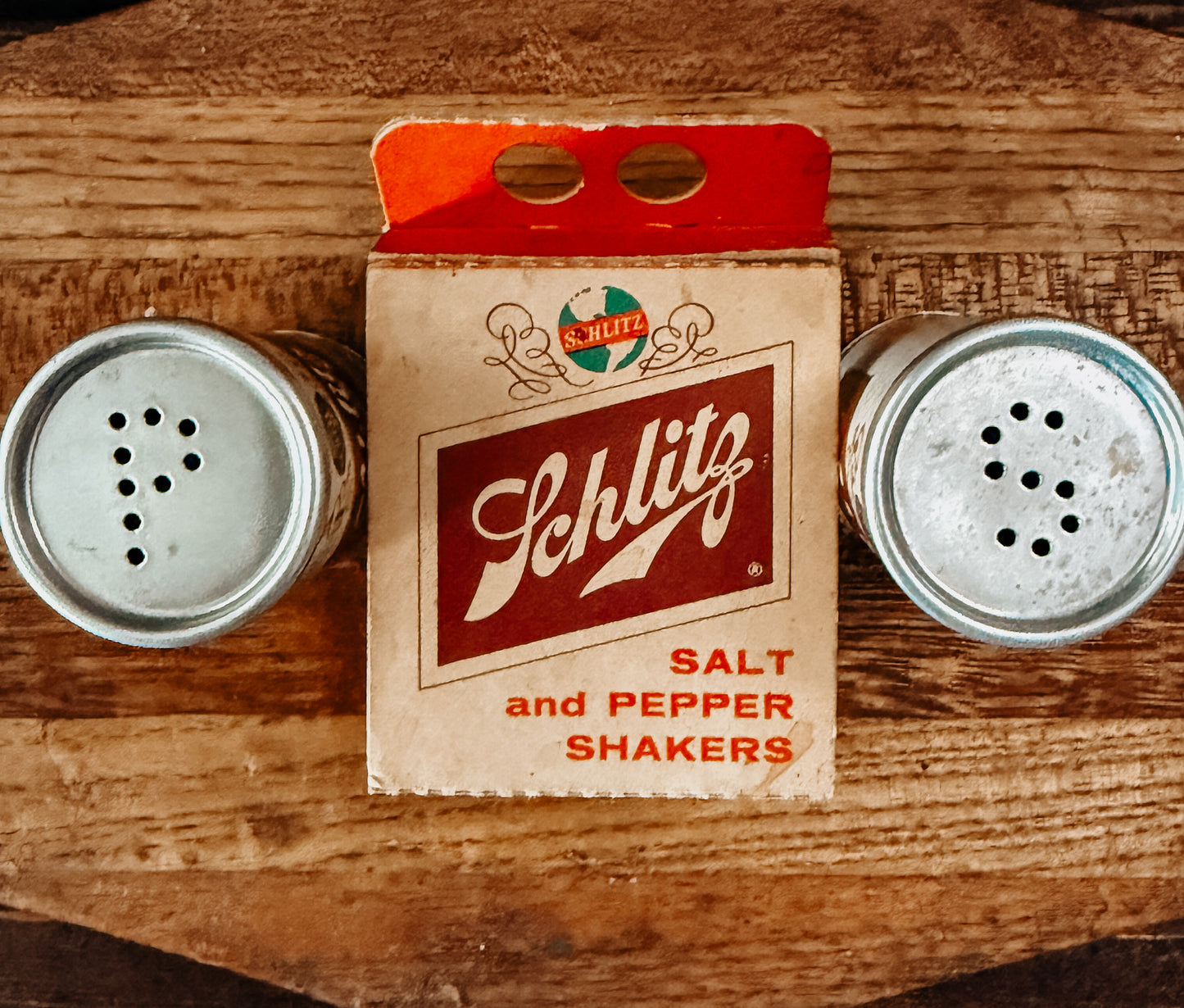 Vintage Schlitz Beer Salt & Pepper Shakers