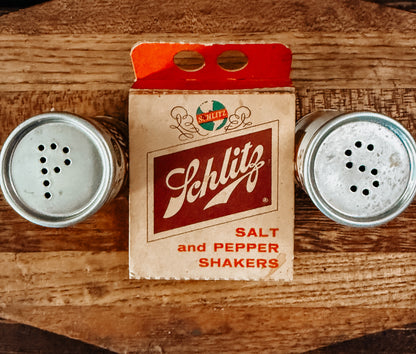 Vintage Schlitz Beer Salt & Pepper Shakers