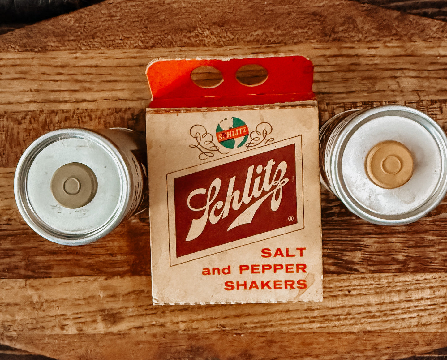 Vintage Schlitz Beer Salt & Pepper Shakers