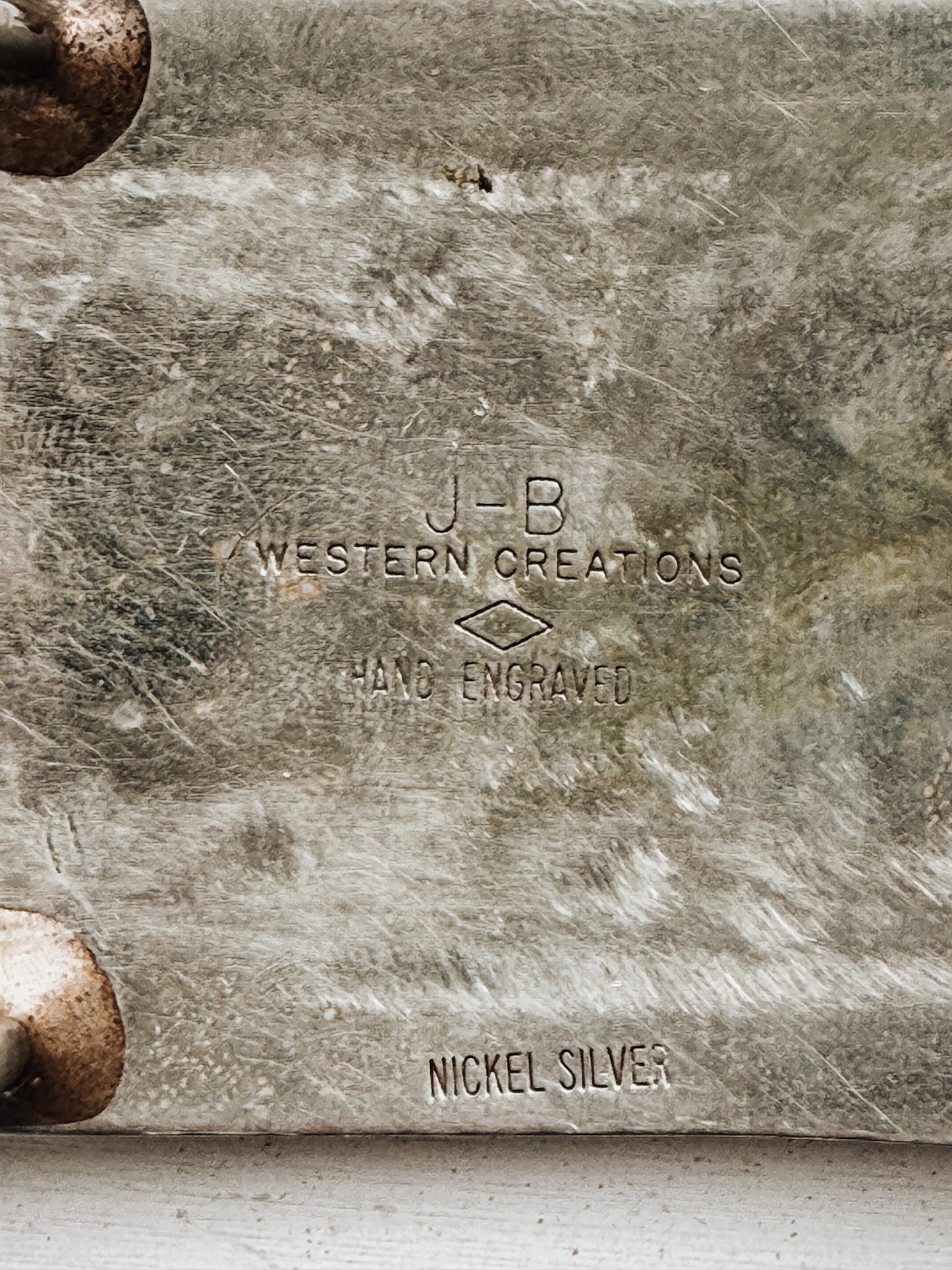 Vintage Square Dance Belt Buckle